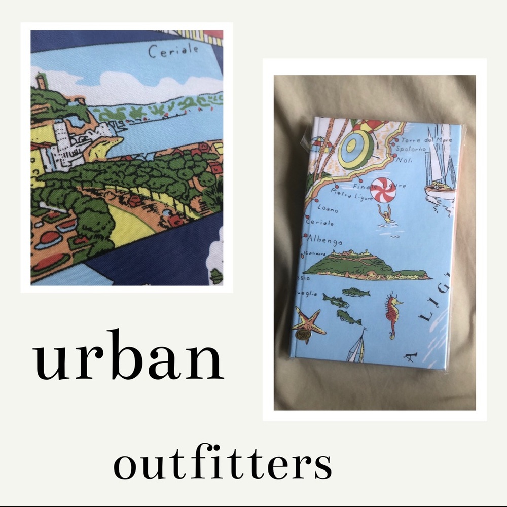 set of 2 Anthropologie Linen journals